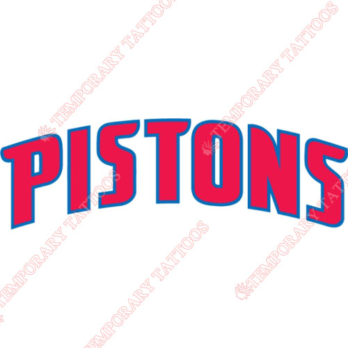 Detroit Pistons Customize Temporary Tattoos Stickers NO.993